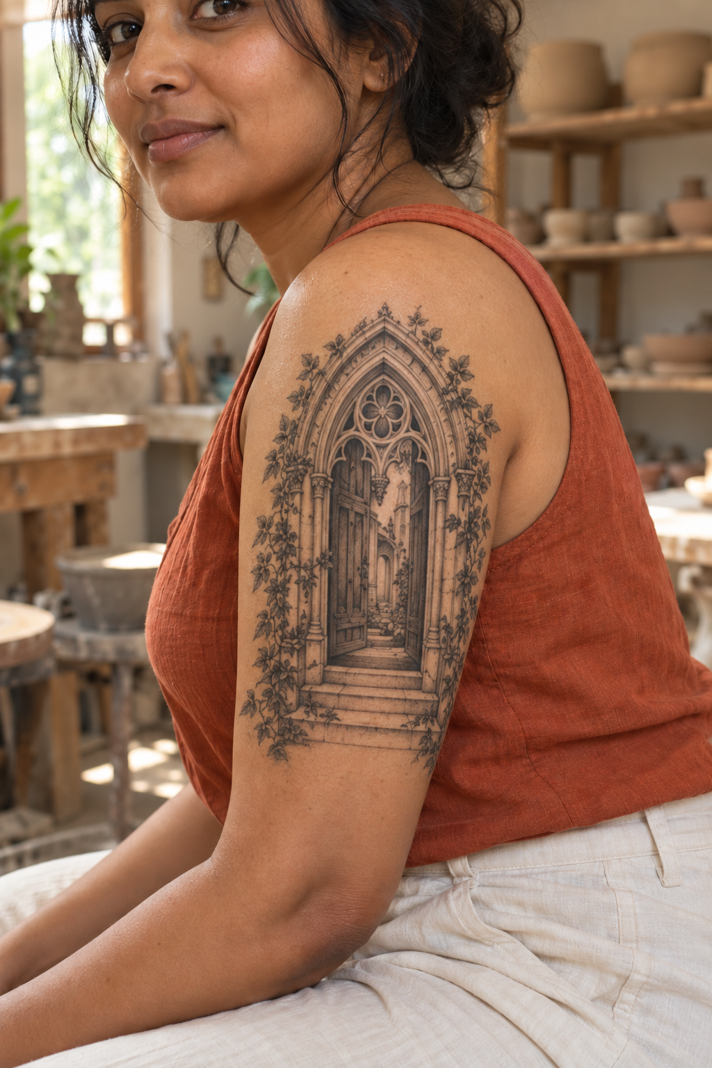Realism Half sleeve tattoo idea