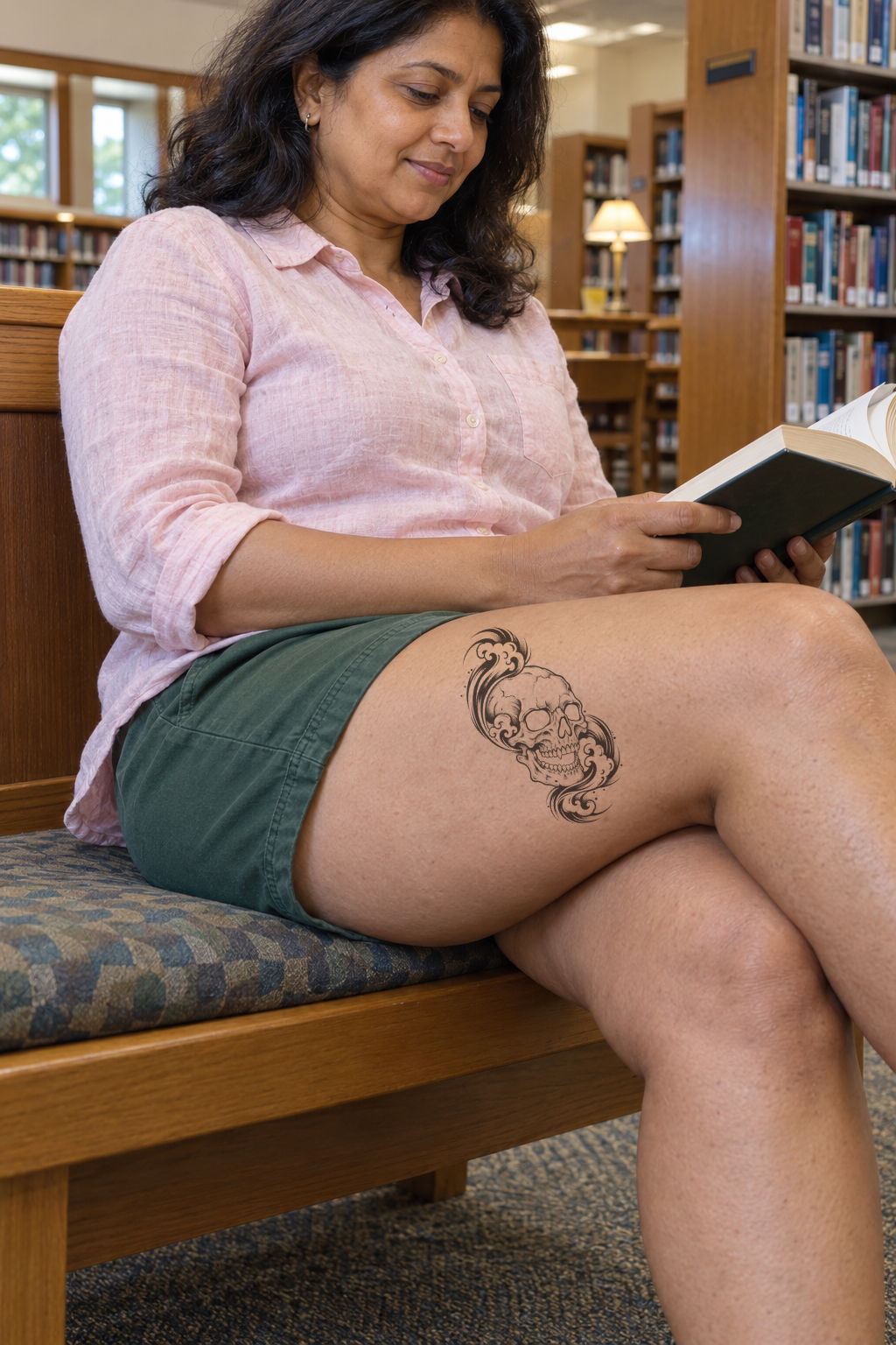 Japanese Thigh tattoo idea