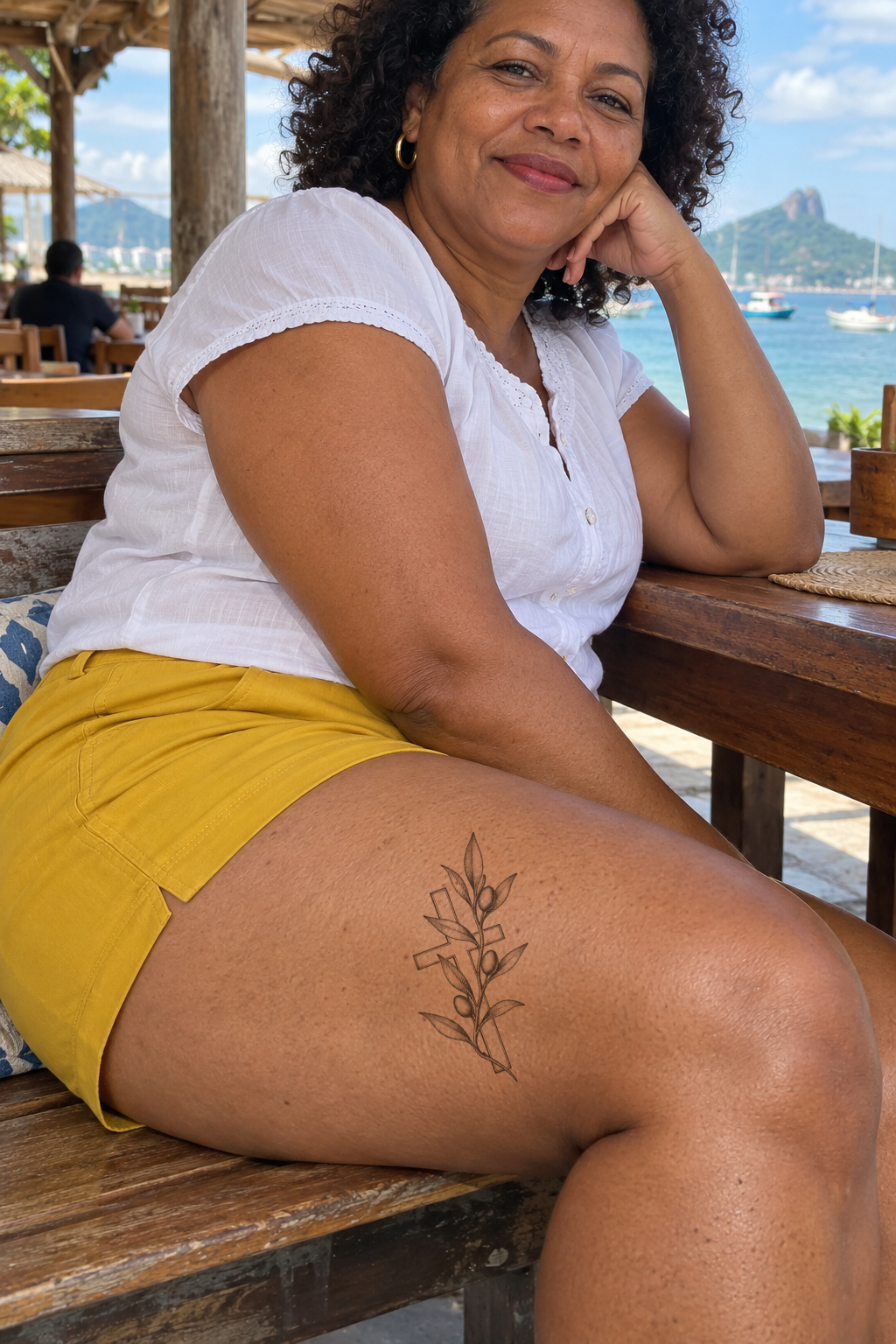 Realism Thigh tattoo idea