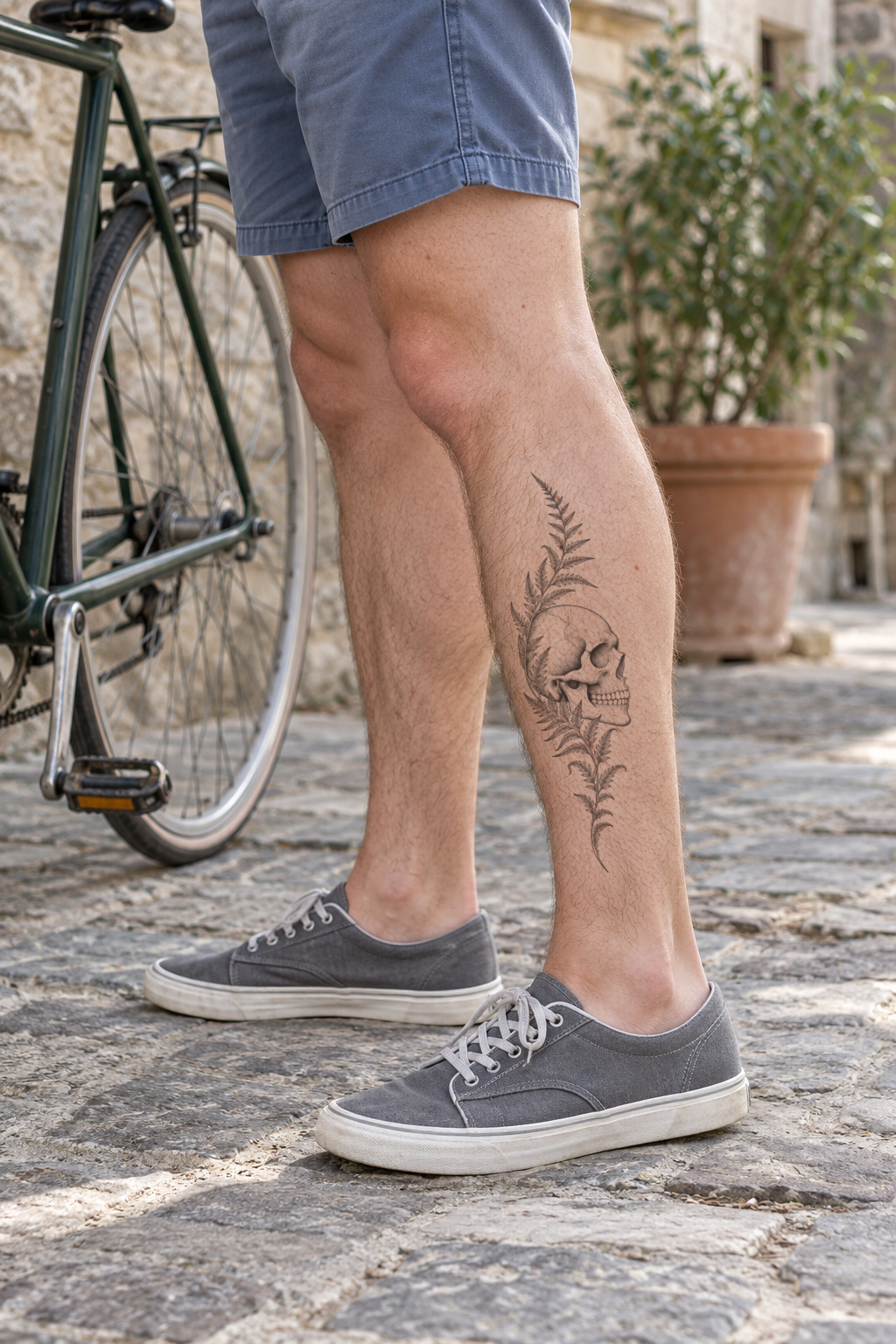 Realism Calf tattoo idea