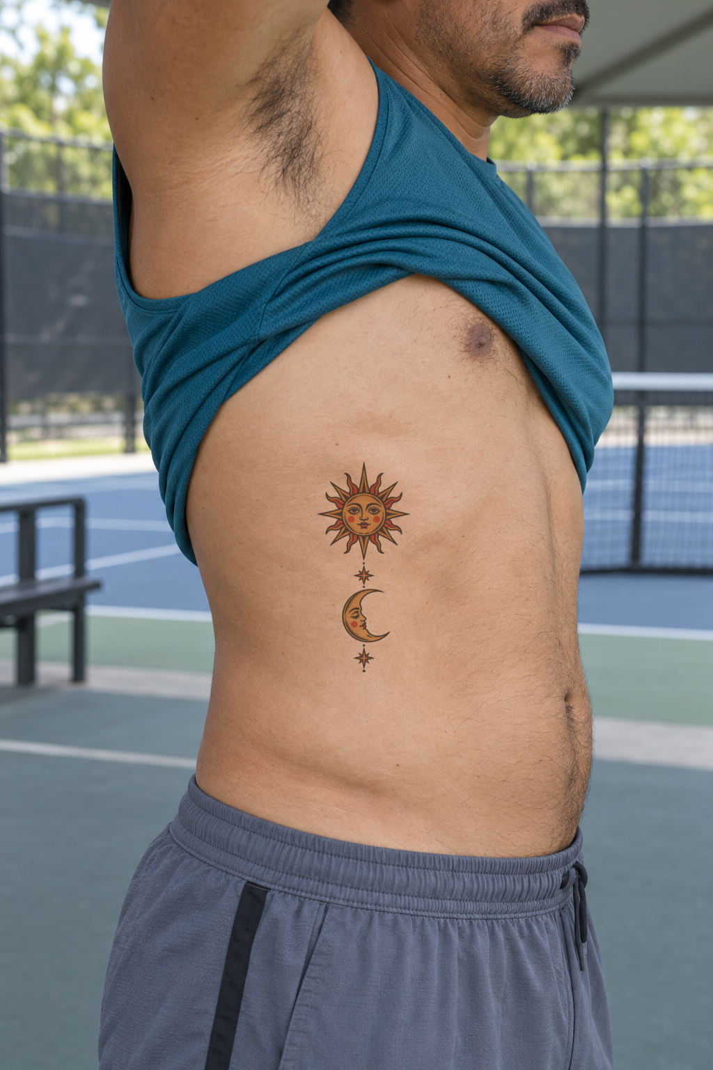 Traditional Rib tattoo idea