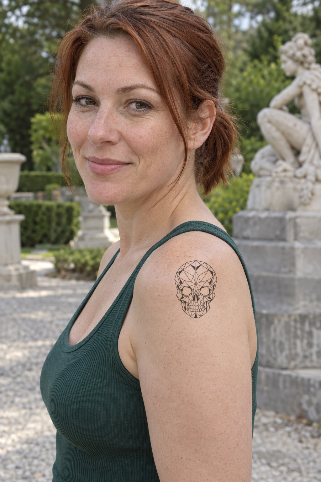 Geometric Shoulder tattoo idea