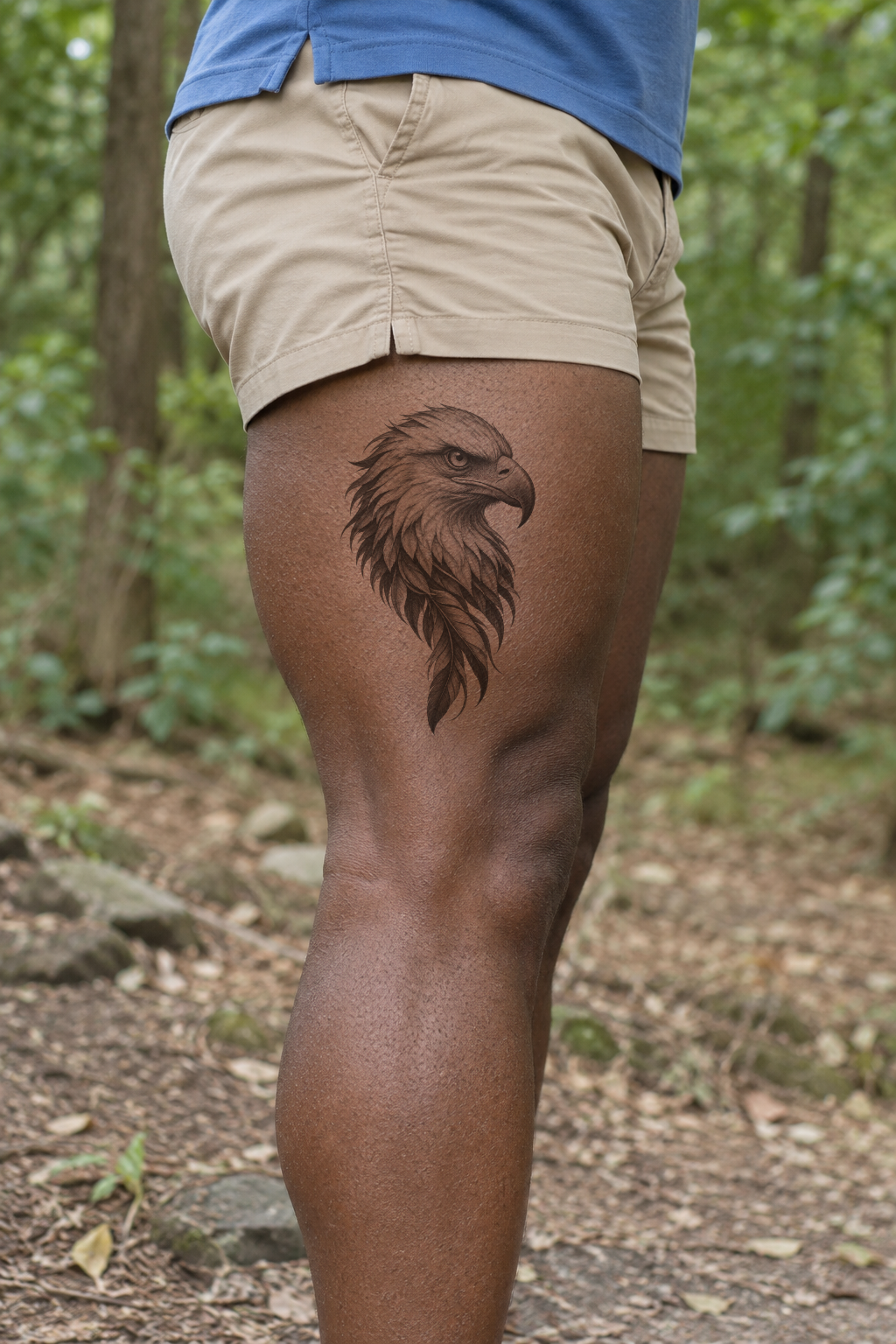 Realism Thigh tattoo idea