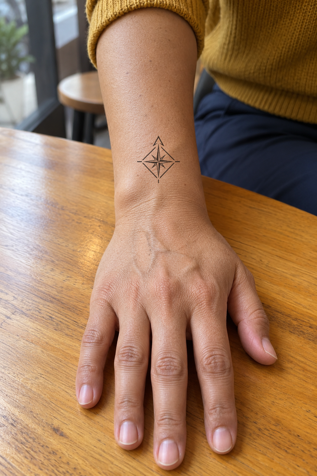 Geometric Wrist tattoo idea