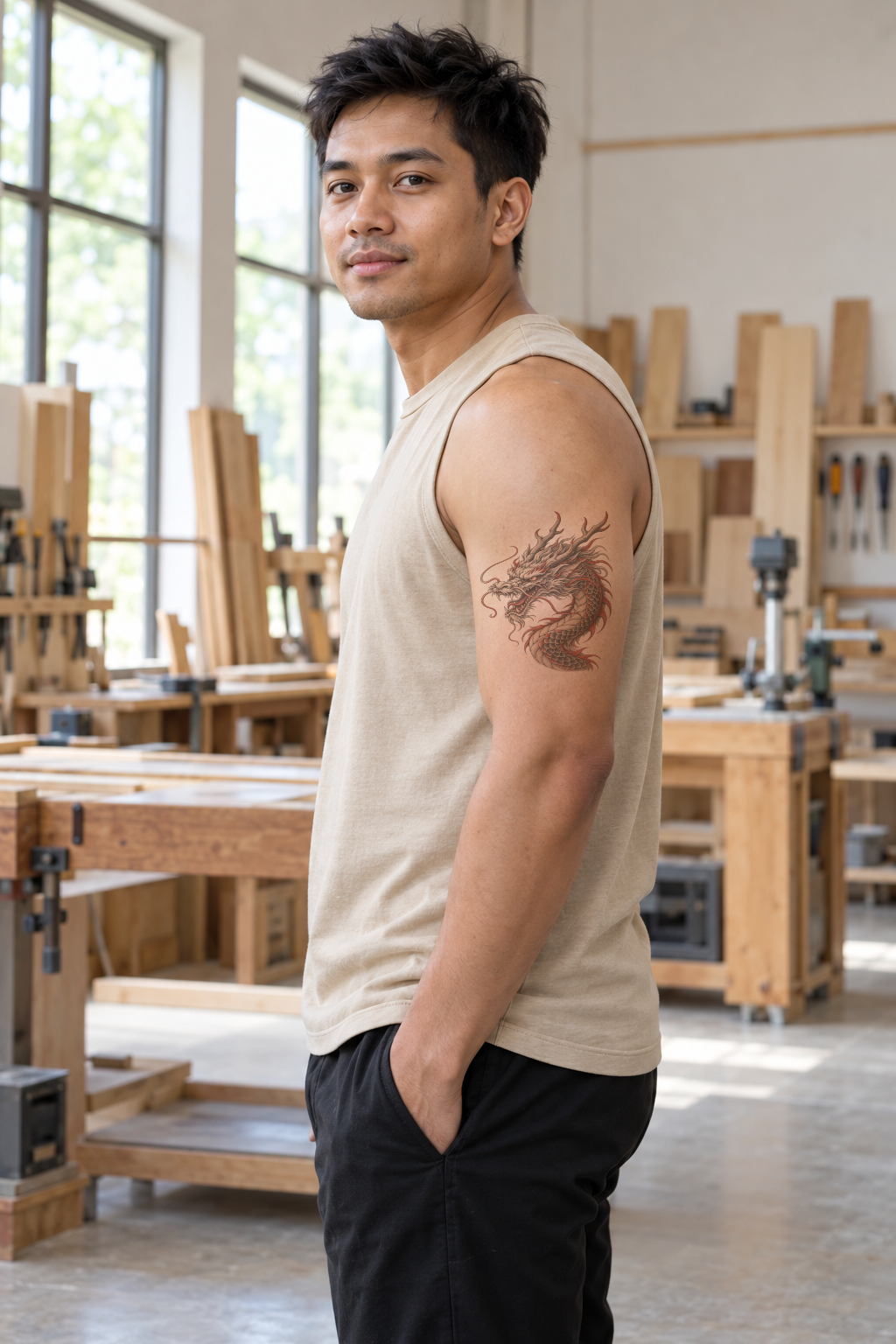 Japanese Upper arm tattoo idea